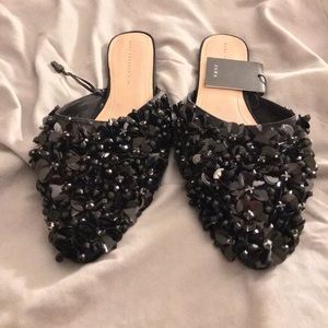 Zara flat shoes size 8